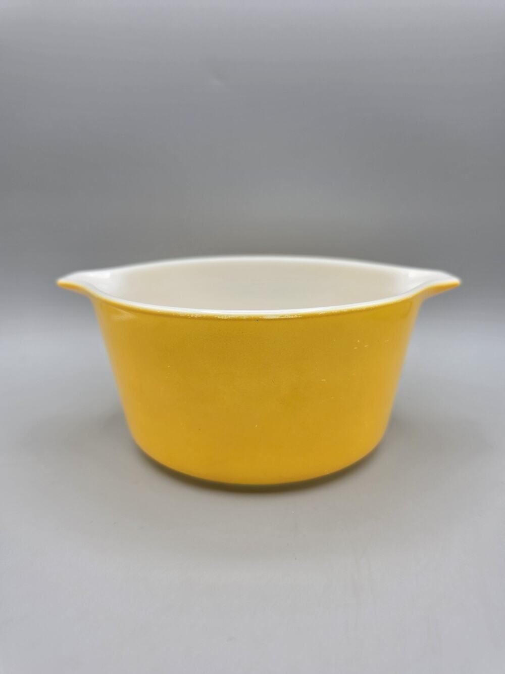 Vintage Pyrex Yellow Casserole Dish Ovenware #473 1 Qt NO LID